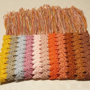 Oversized Crochet Cotton Scarf, Scarf with Fringe, Plus-size Wrap, Cotton Maxi Shawl, Maxi Scarf, Colorful Plus Size Scarf