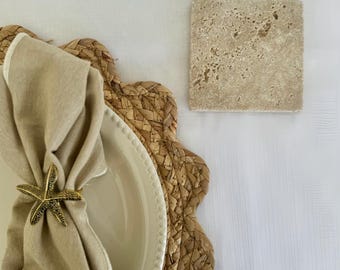 Classic Travertine Coasters