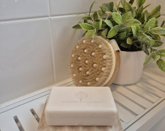 Travertin Seifenschale - Dalgali Naturstein Seifenhalter (120x80x18mm)