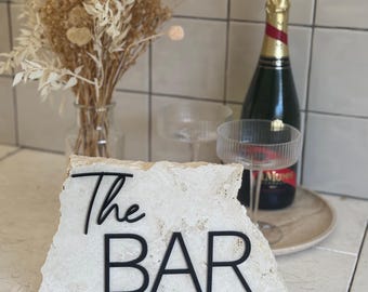 BARの石看板
