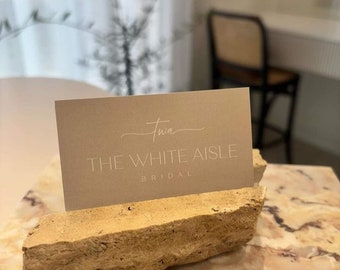 Natural Stone Business Card Holder