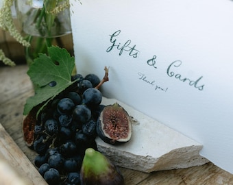 Natural Stone Menu Holders