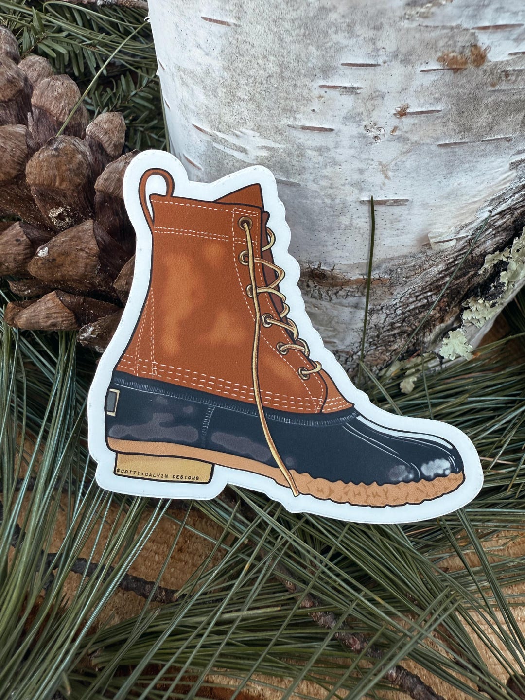 LL Bean Duck Boot Weatherproof Sticker - Etsy