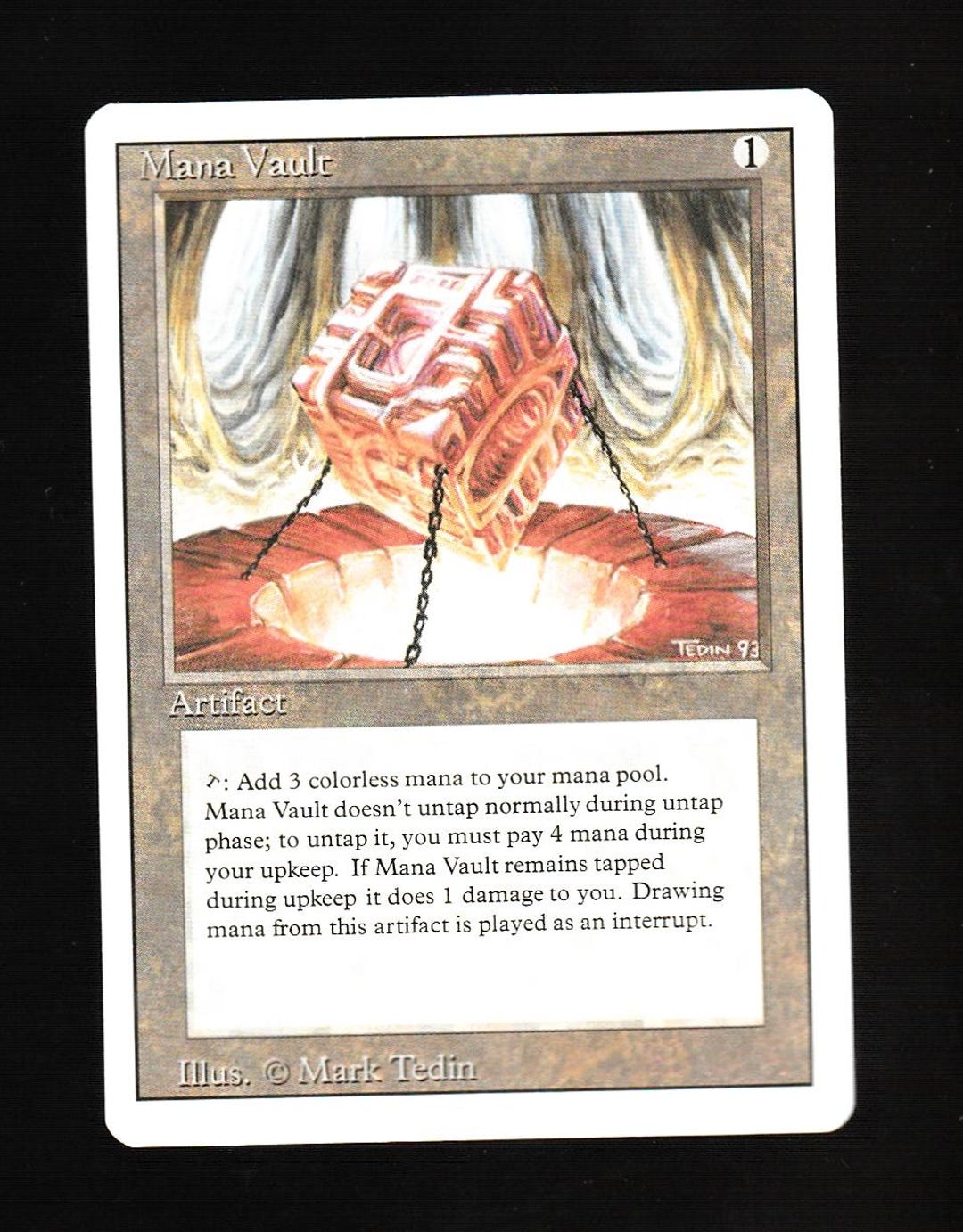 Magic the Gathering Mana Vault 1994 Revised - Etsy