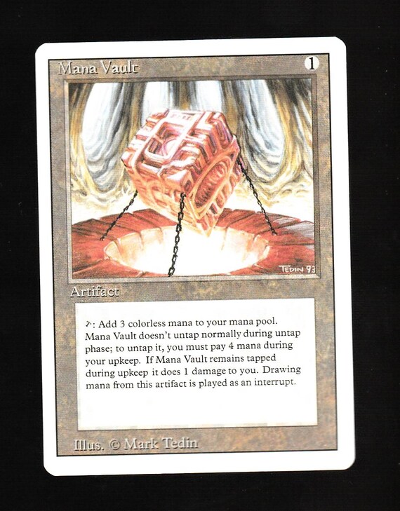 Magic the Gathering Mana Vault 1994 Revised - Etsy