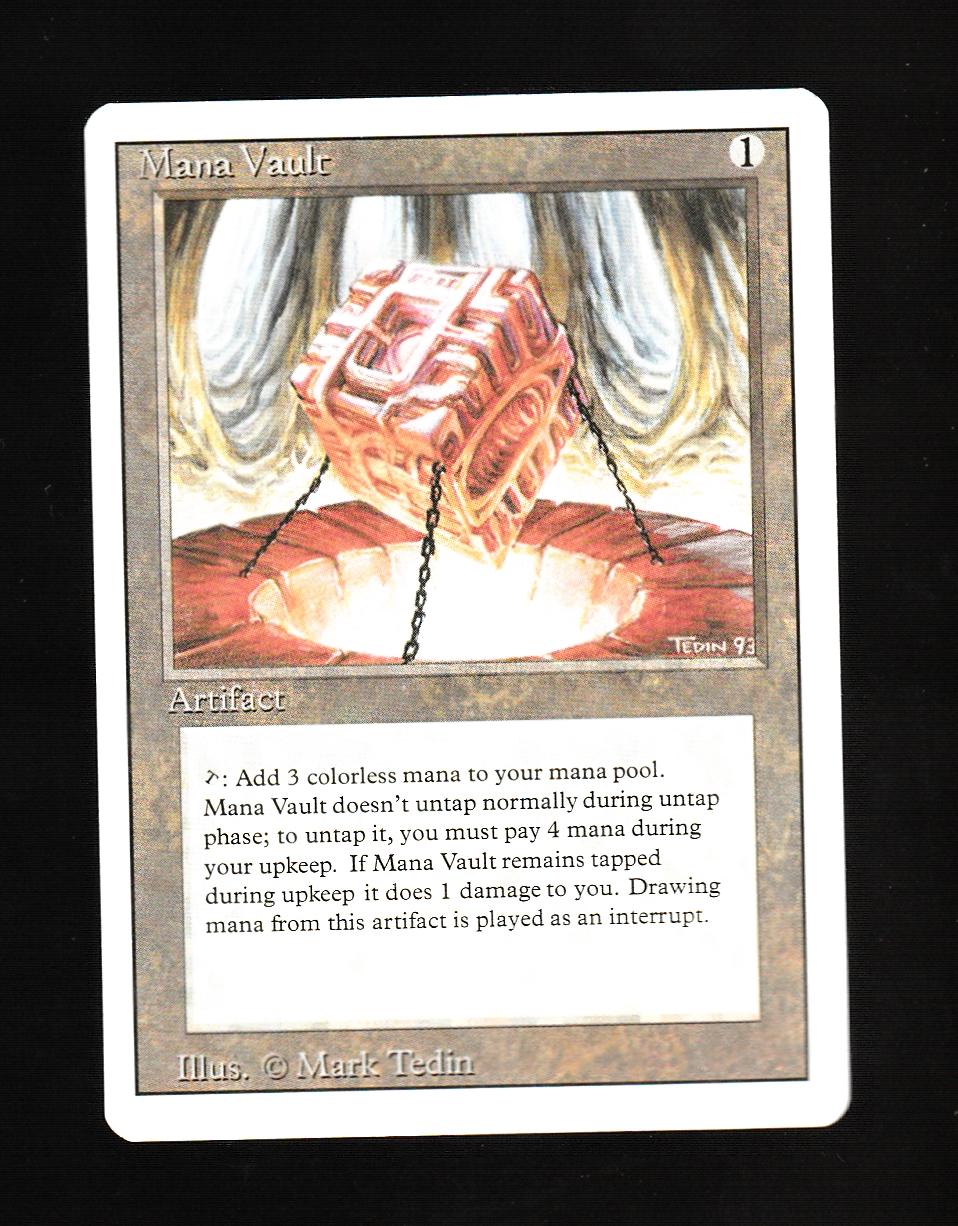 Magic the Gathering Mana Vault 1994 Revised - Etsy