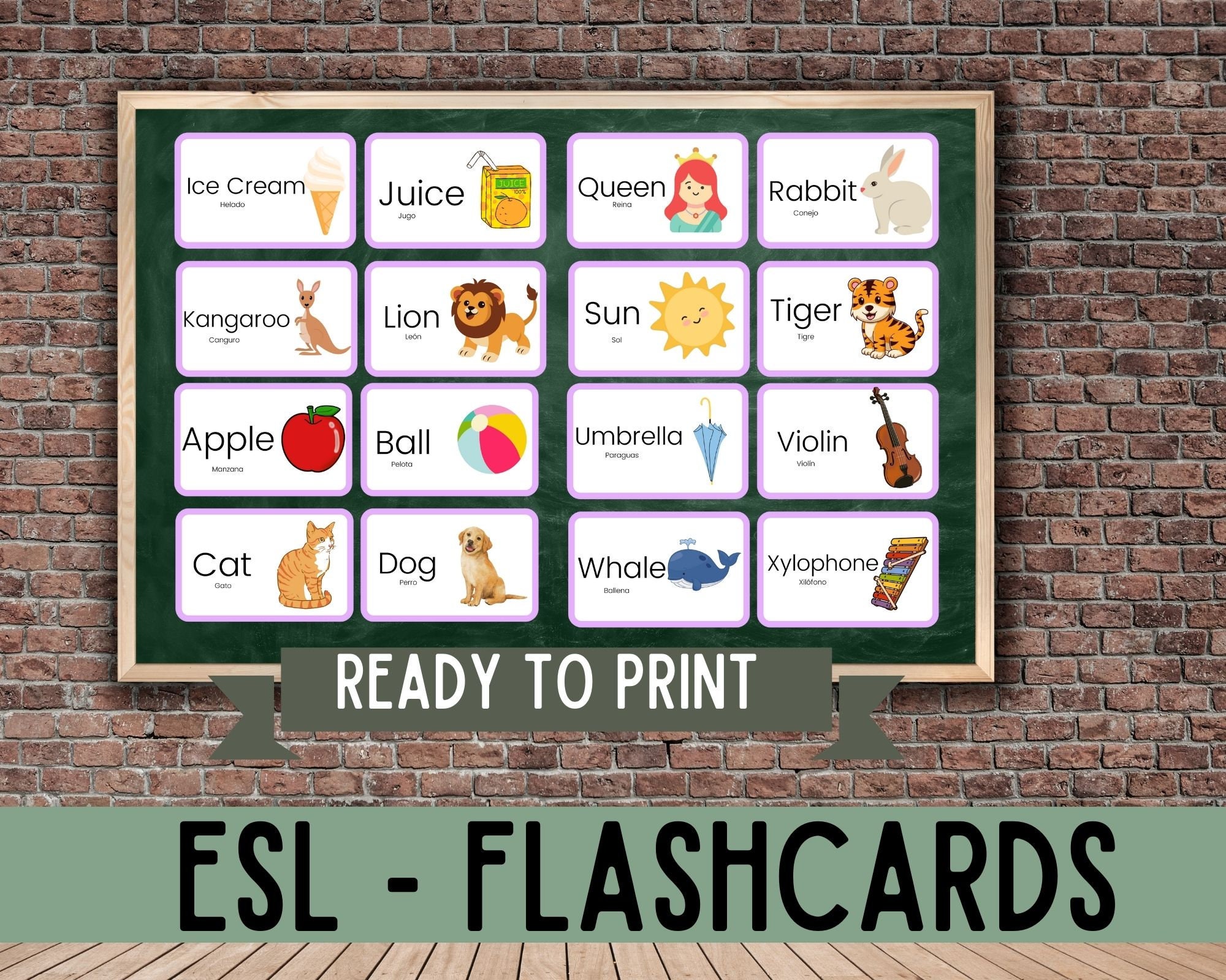 ESL Flashcard Printable, Esl Teaching Tools, Esl Printables Worksheets