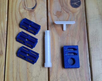 REPUESTOS para maquinilla de afeitar de seguridad híbrida de doble filo "ajustable" impresa en 3D de Superior Cuts