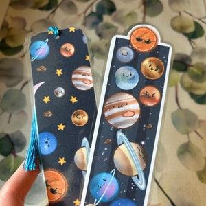 Solar System Planet Laminated Bookmark | Kawaii Bookmark, Planets, Laminated Bookmarks