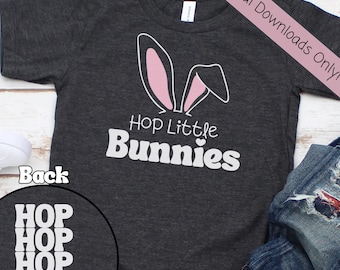 Ms Rachel &quot;Hop Little Bunnies&quot; Graphic SVG & PNG files, Front and Back