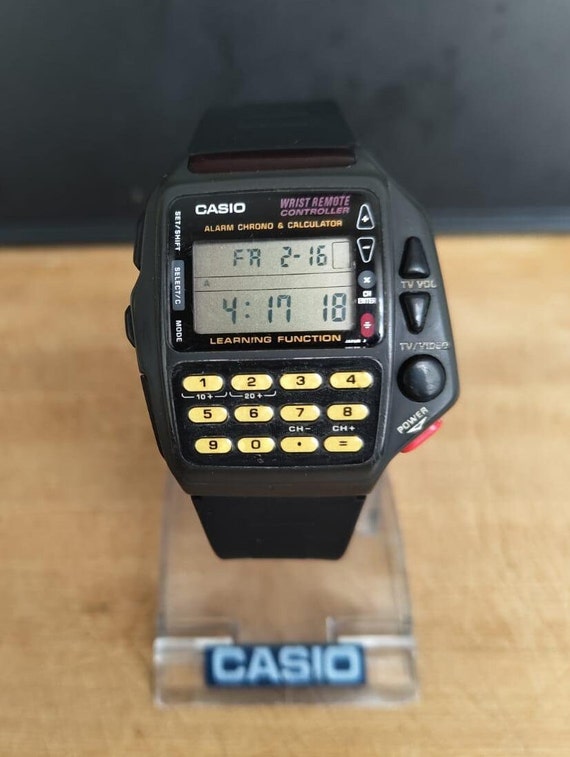 Vintage CASIO 1980 CMD 40 Remote Controller Glow in the Dark Version Calculator Watch Etsy UK