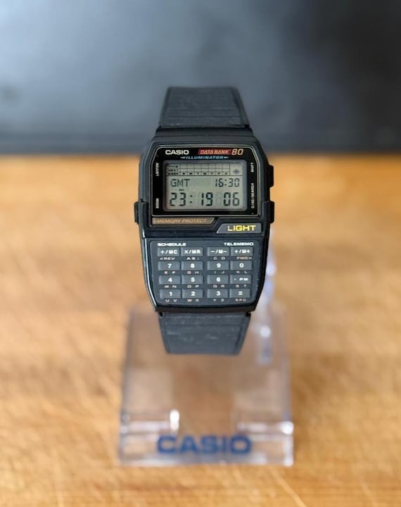 Vintage CASİO DBC-810/calculator/hours/data bank/… - image 2