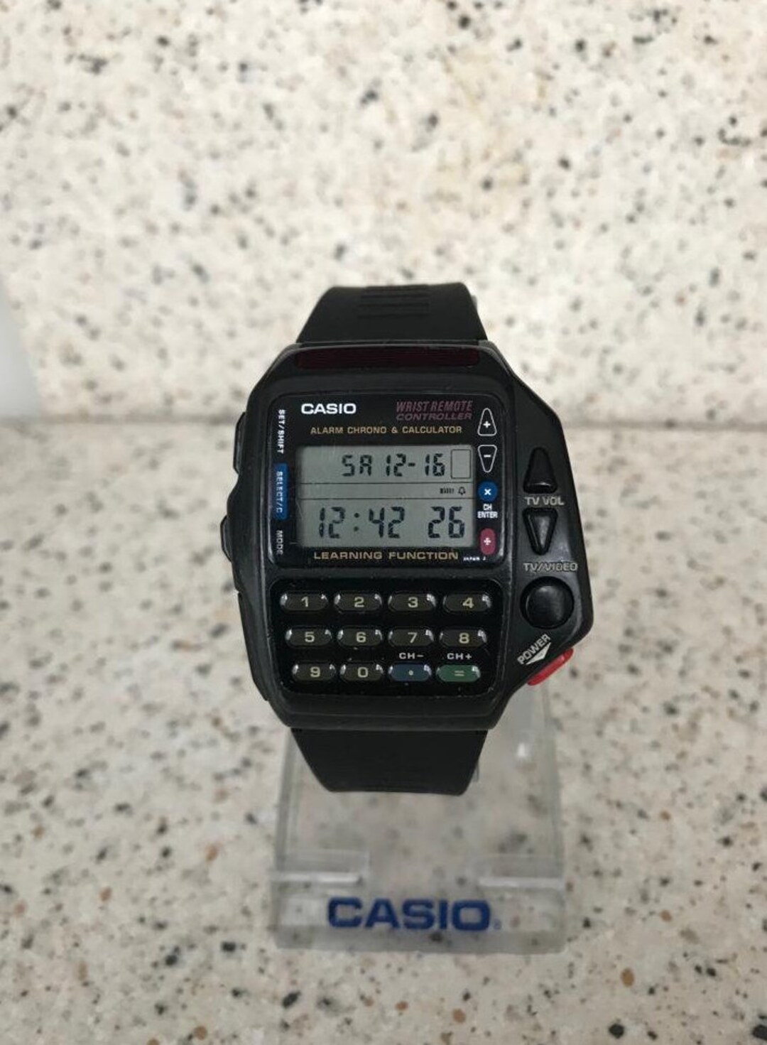 Casio Cmd40b TV Remote Control Watch/clock/remote Control Etsy