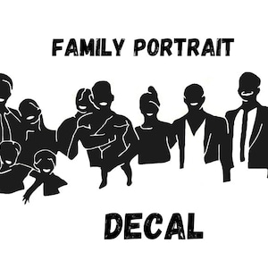 Custom photo sticker, family portrait sticker, waterproof photo sticker, custom vinyl decal, photo gifts, cheap Christmas gift