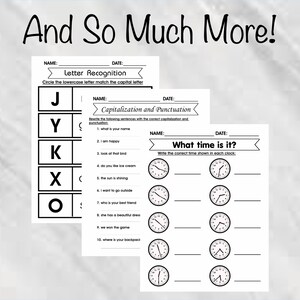 First Grade Printable Bundle, Classroom Printables, First Grade ...