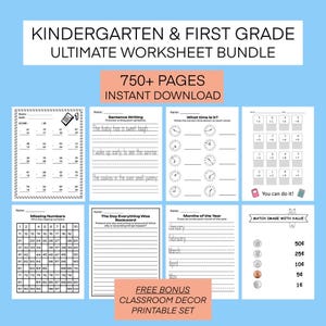 1st Grade Kindergarten Math Grade 1 Worksheets - 1st Grade Summer Work, Educational Classroom Worksheets First Grade Morning Menu