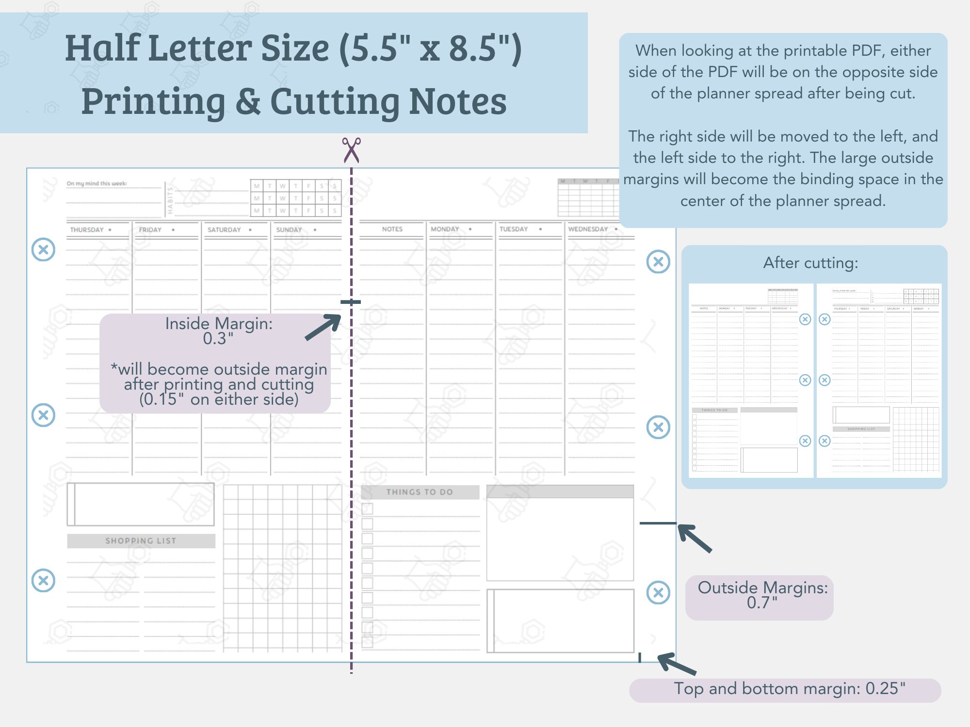 Printable Planner Dashboard Layout Weekly/monthly Planner Undated - Etsy