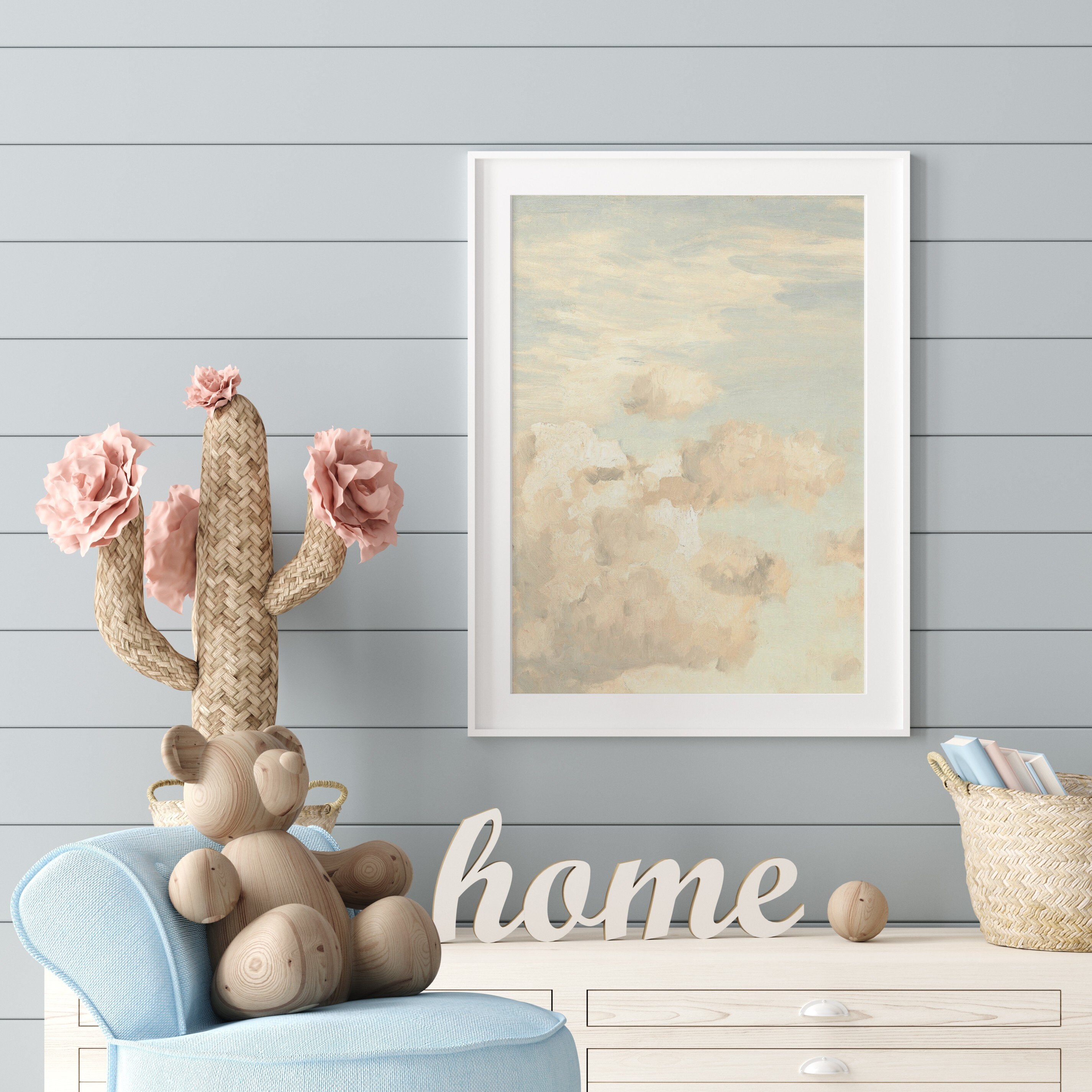 Vintage Nursery Wall Art Gallery Boys Room Pastel Blue Etsy Australia