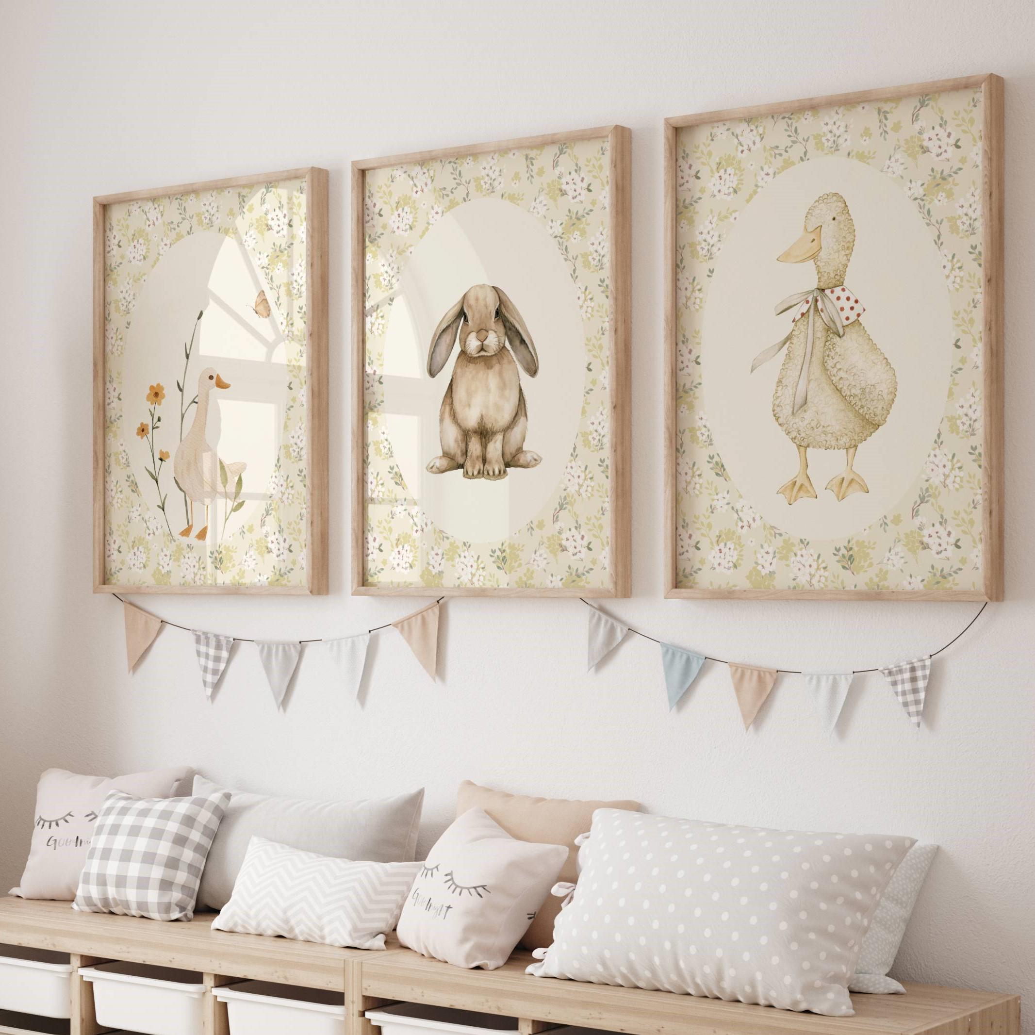 Vintage Nursery Gallery Wall Girl Cottagecore Nursery Prints Silly ...