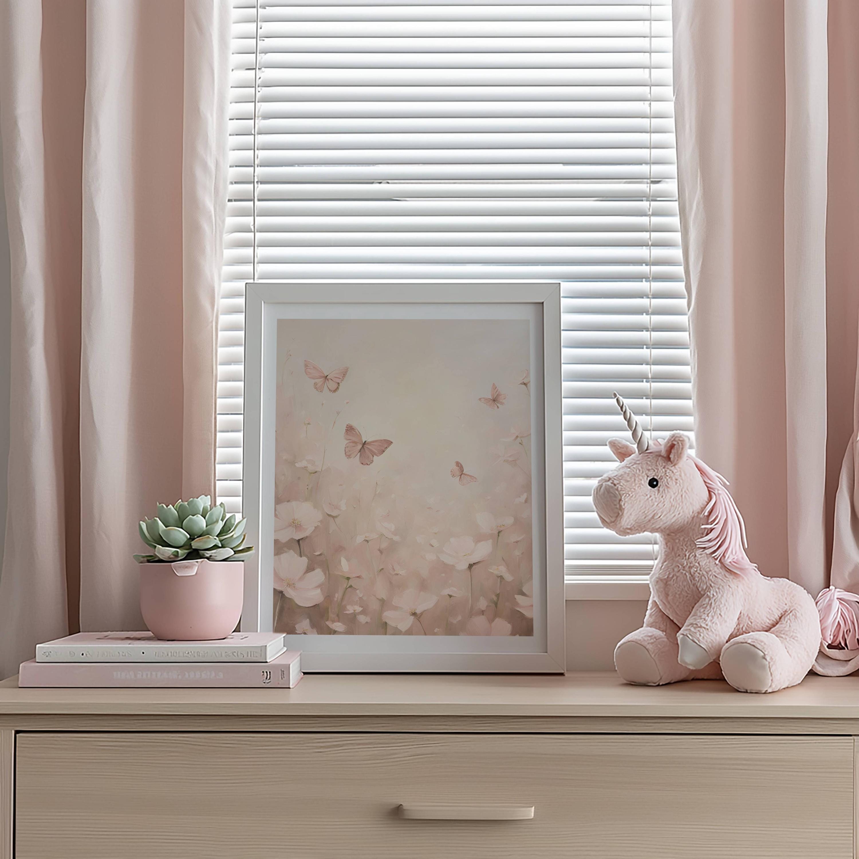Fairytale Nursery Decor Baby Girl Nursery Gallery Wall Art Pastel Fairy ...