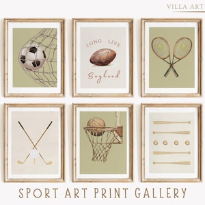Sport Nursery Wall Art  Boys Room Sports Print Set   Vintage Boy Playroom Decor  Printable Sport Art  Golf Kid Bedroom   DIGITAL DOWNLOAD