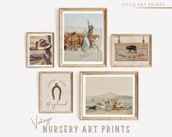 Cowboy Nursery Prints  Western Boy Nursery Wall Art   Printable Cowboy Nursery Decor Farmhouse Nursery  Boy Room Decor   DIGITAL DOWNLOAD
