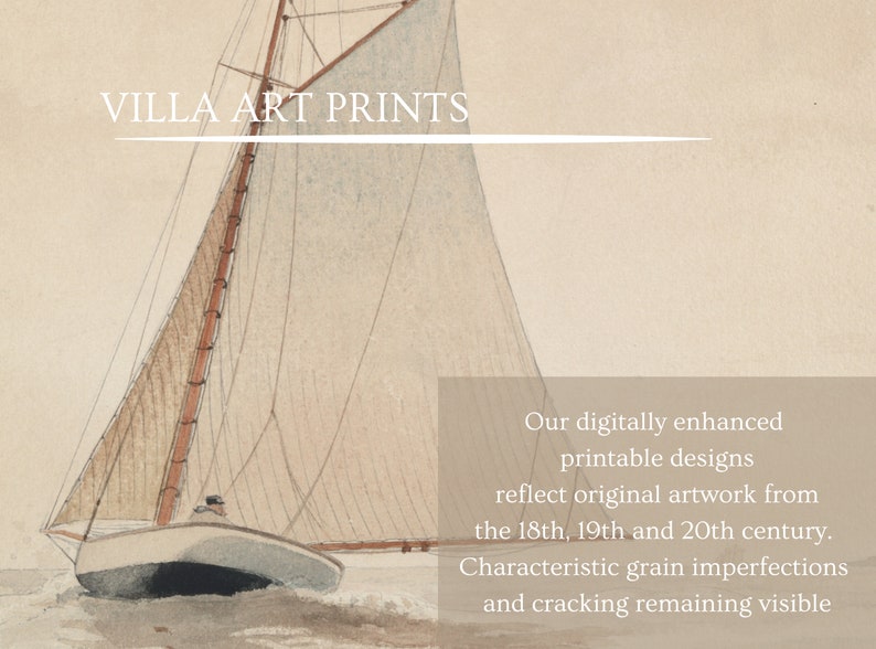 Printable Vintage Nautical Gallery Wall Print Set of 3, Vintage ...