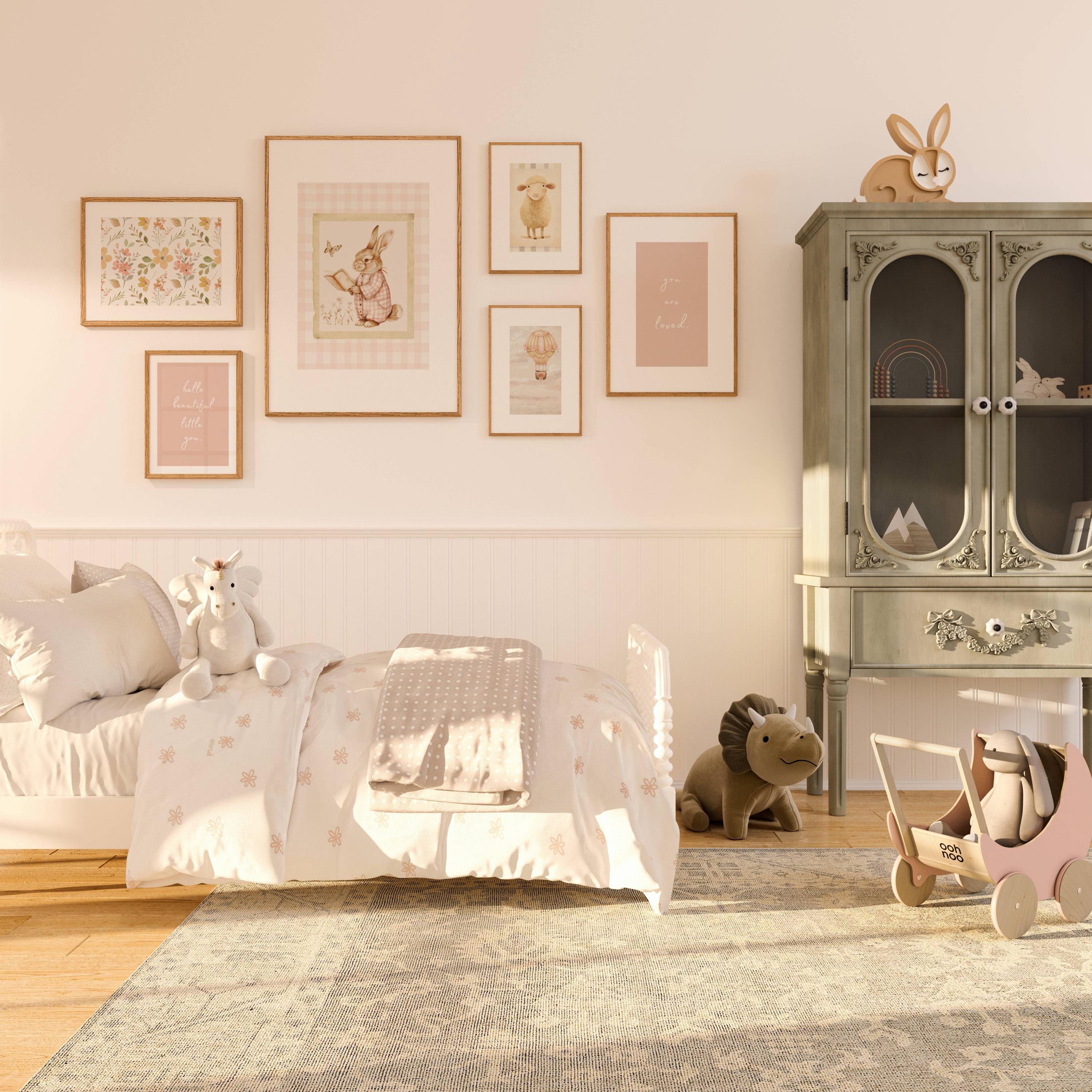 Vintage Nursery Wall Art Girl 100+ Nursery Bundle Vintage Girl Room Art ...