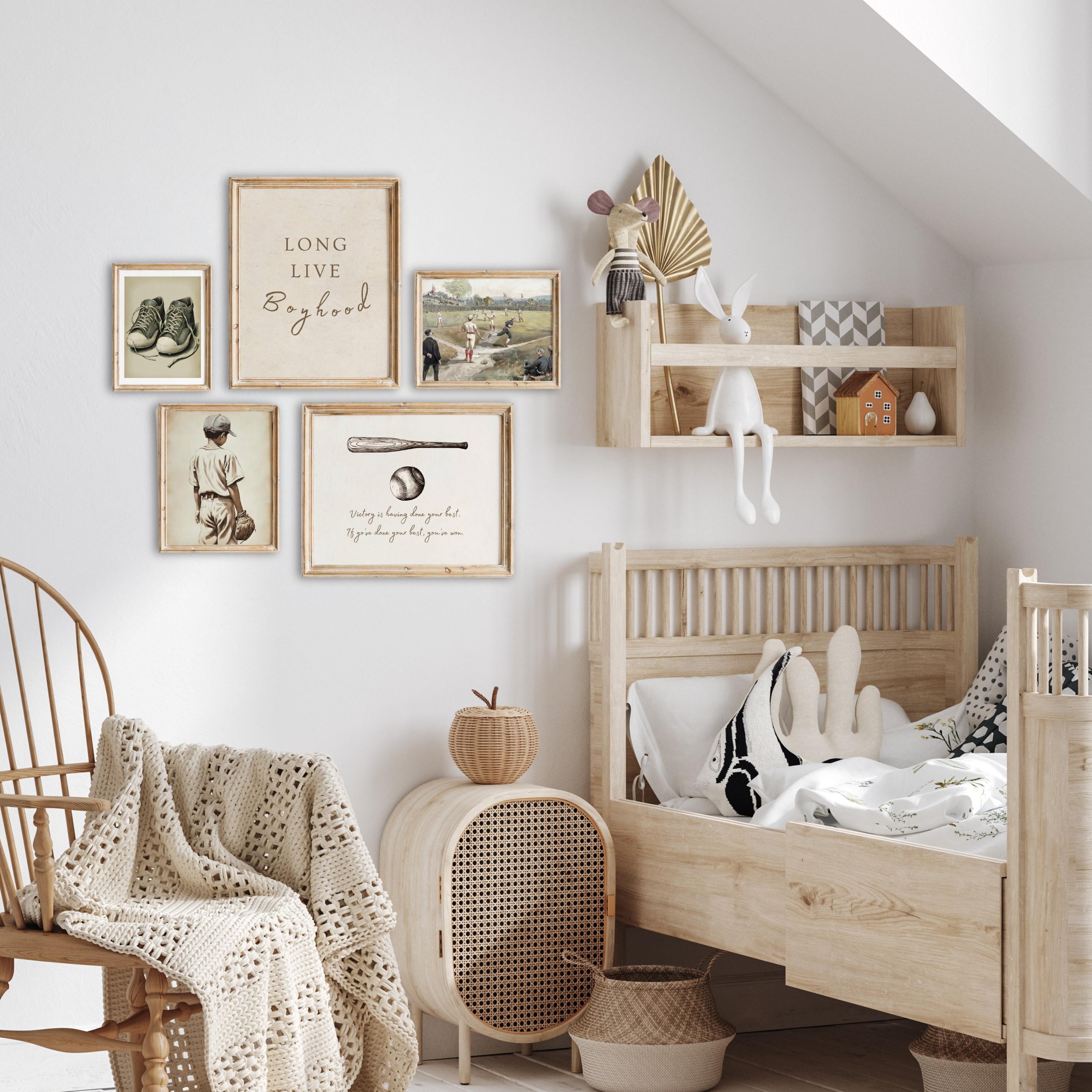 Vintage Nursery Wall Art Boy Room 100+ Nursery Bundle Printable Boy ...