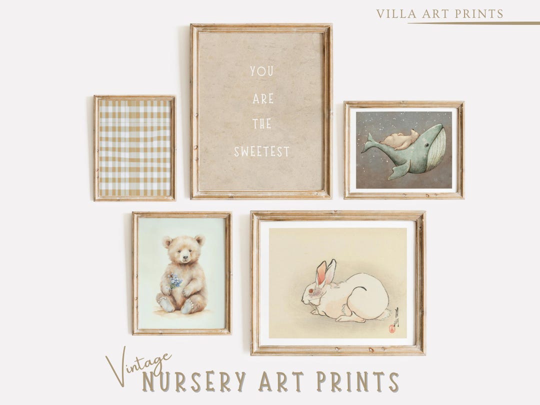 Baby Boy Nursery Wall Art Blue Nursery Prints Farmhouse Nursery Art ...