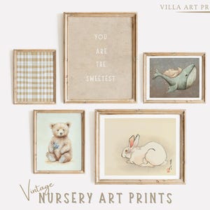 Baby Boy Nursery Wall Art   Blue Nursery Prints   Farmhouse Nursery Art Prints  Neutral Boy Room Decor  Cottage Nursery  DIGITAL DOWNLOAD