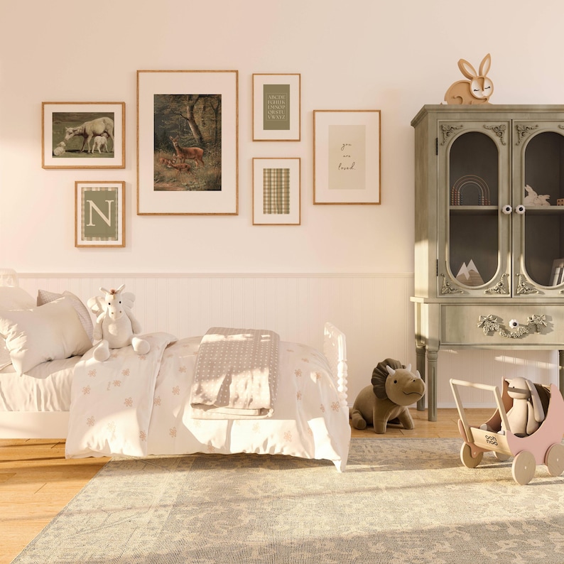 Vintage Animal Nursery Prints: Woodland Nursery Wall Art Vintage Boy ...