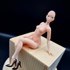 Ball Jointed Doll Asian Girl Scale 1/24, 1/16, 1/12, 1/8, 1/6, 1/4 BJD Girl with realistic eyes, BJD, MSD, YoSD, Tiny doll