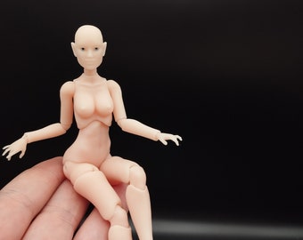 Bambola BJD da donna in scala 1:12 e oltre, bambola snodabile da donna, bambola BJD da bambina con occhi realistici.
