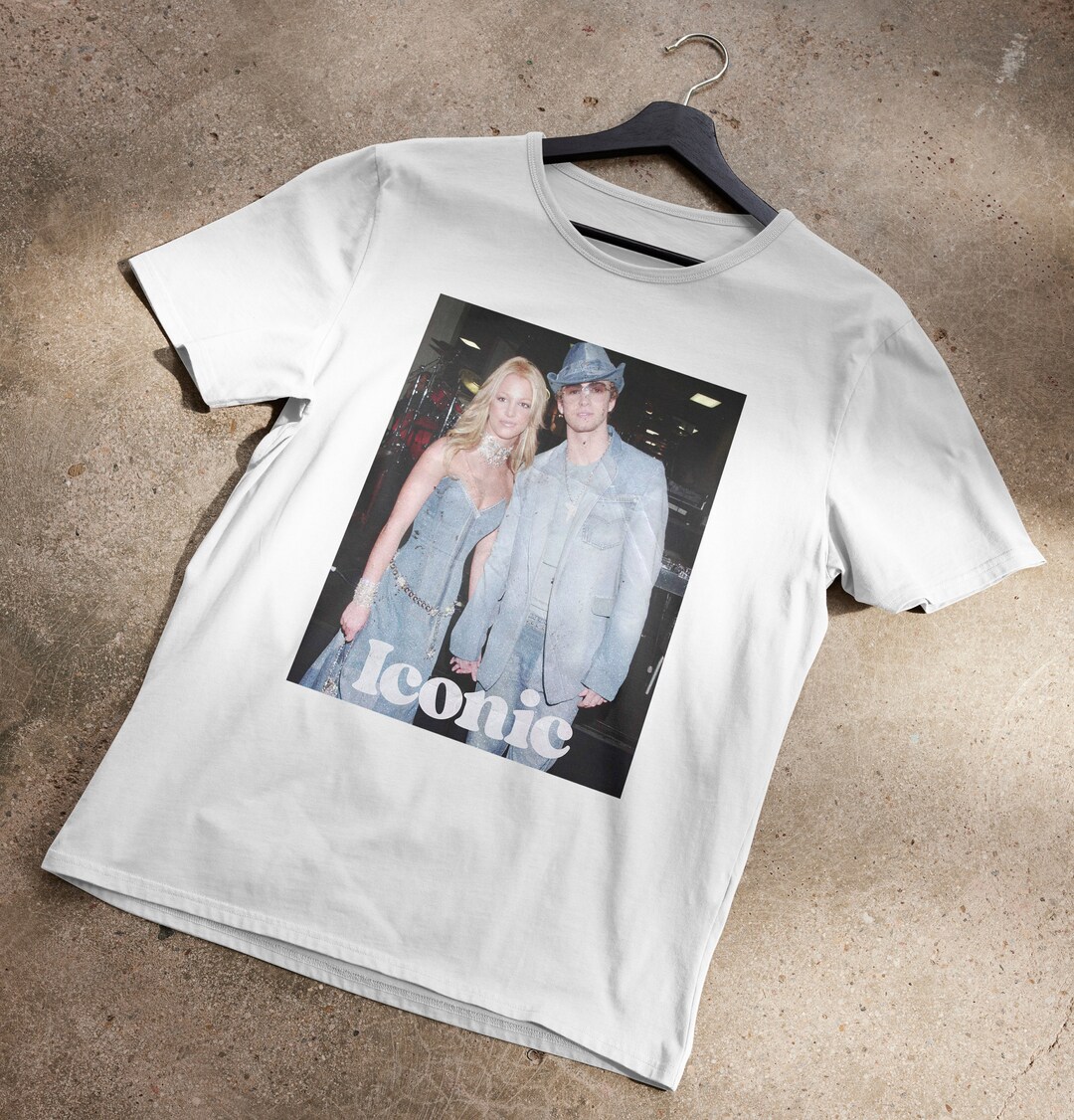 Britney & Justin Denim T-shirt - Etsy