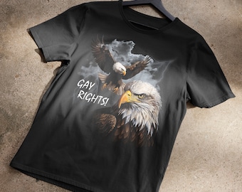 Gay Rights Bald Eagle T-Shirt