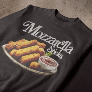 Mozzarella Sticks 90's Crewneck Sweatshirt