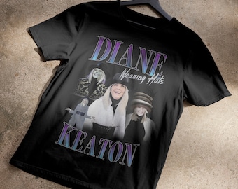 Diane Keaton portant des chapeaux 90's Bootleg T-shirt