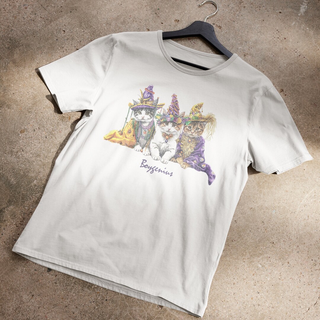 Boygenius Mardi Gras Kittens Tshirt Etsy