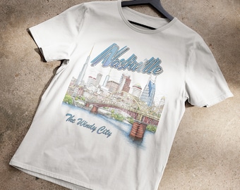 Nashville: The Windy City Tourism T-Shirt