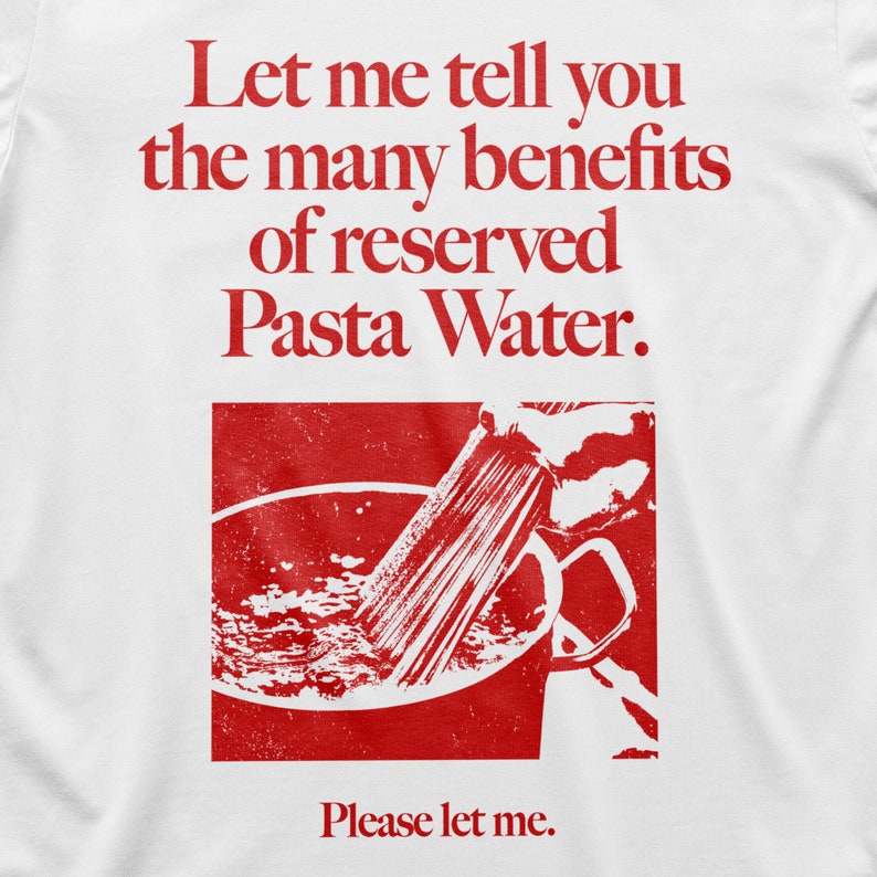 Reserved Pasta Water T-Shirt image 2