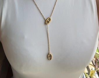 Sautoir maille marine en acier inoxydable