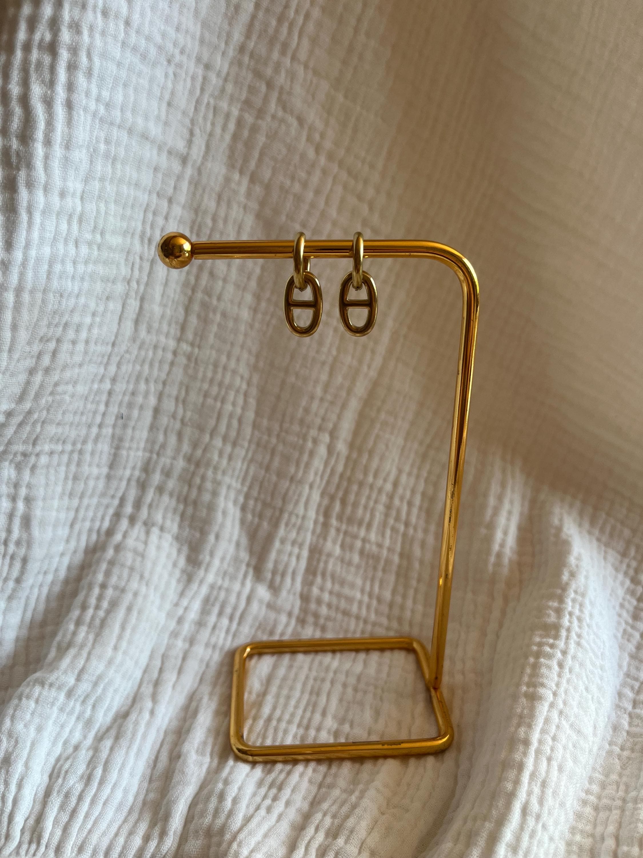 USTNIR 4 Paires Boucles D'Oreilles Acier Inoxydable Carrées Zircon - Hommes Et Femmes