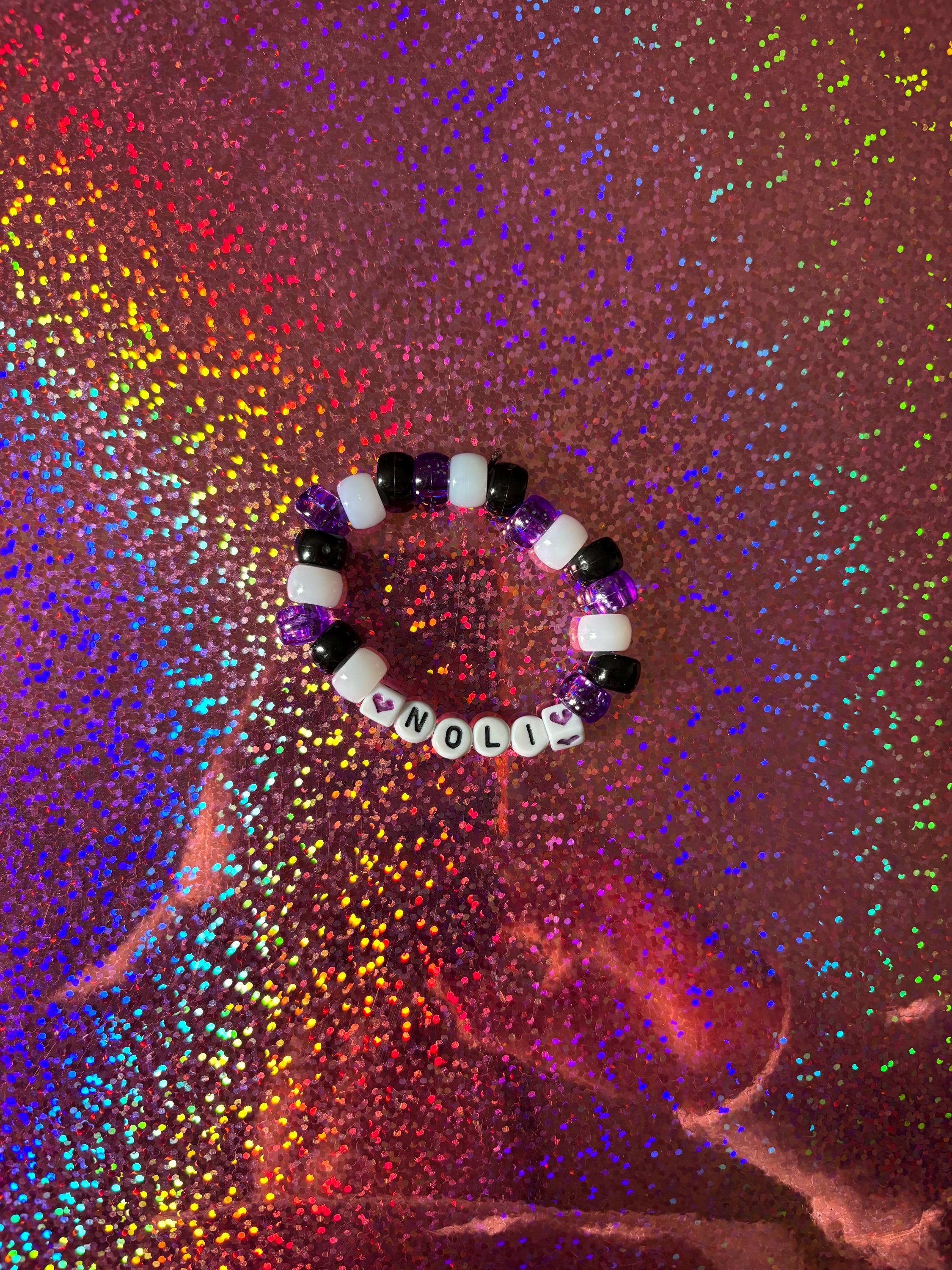 Forsaken/roblox Noil Beaded Kandi Bracelet Handmade - Etsy