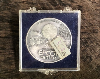 Vintage Authentic Disney World Epcot Center Commemorative Souvenir Coin issued in 1982