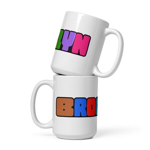Colorful Phat Brooklyn White Mug