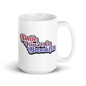 Smile, you are in Brooklyn&quot; retro typography