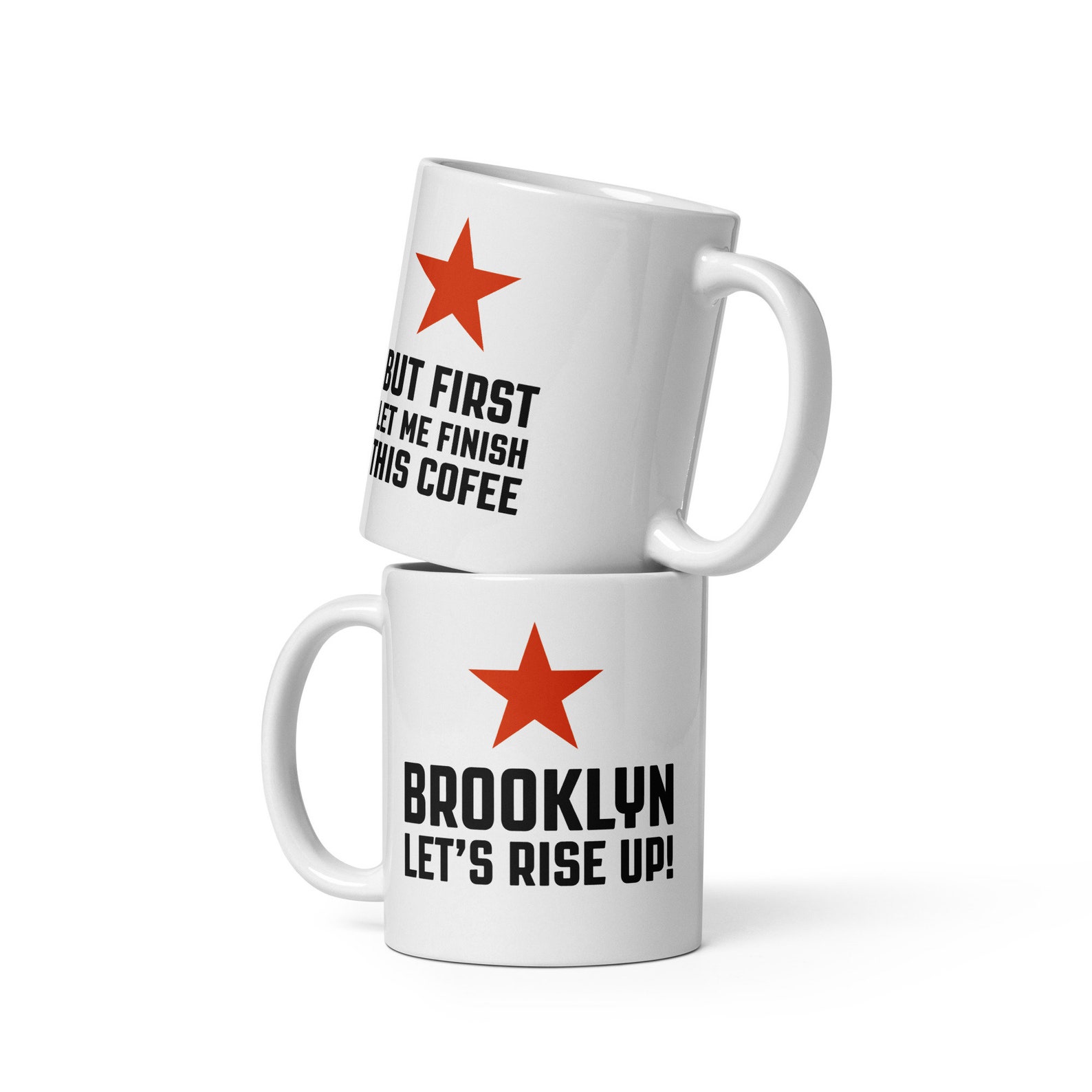Brooklyn Let's Rise up (but First I Have to Finish This Coffee) - Etsy