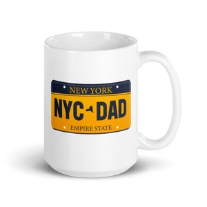 New York City Dad License Place Mug