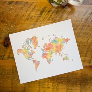 The Case Map Print - Ein ChesedCo Aquarell Giclée-Kunstdruck